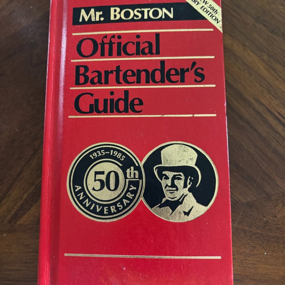 Mr. Boston Official Bartender's Guide 50th Anniversary Book Mixed Drinks Wine